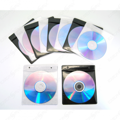 100 Doppel CD / DVD Hüllen Plastik
