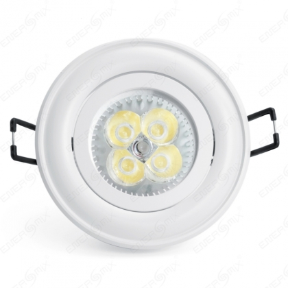 LED Einbauleuchten Set - Rahmen schwenkbar WEISS / MR16...