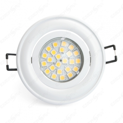 LED Einbauleuchten Set - Rahmen schwenkbar WEISS / MR16...