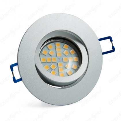 LED Einbauleuchten-Set - Rahmen Aluminium gebürstet...