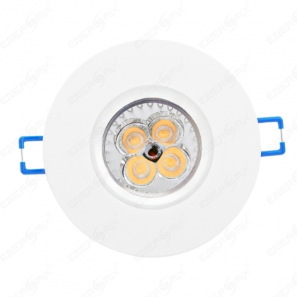 LED Einbauleuchten-Set - Rahmen Aluminium weiß / GU10...