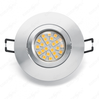 LED Einbauleuchten Set - Rahmen schwenkbar Aluminium...