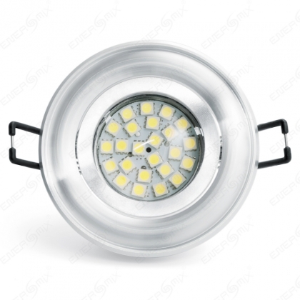 LED Einbauleuchten Set - Rahmen schwenkbar SILBER / GU10...