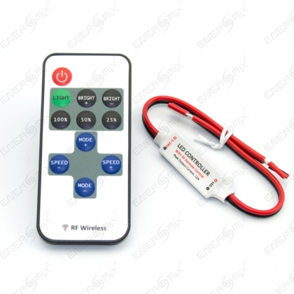 Mini Funk Controller mit Fernbedienung für einfarbige LED...