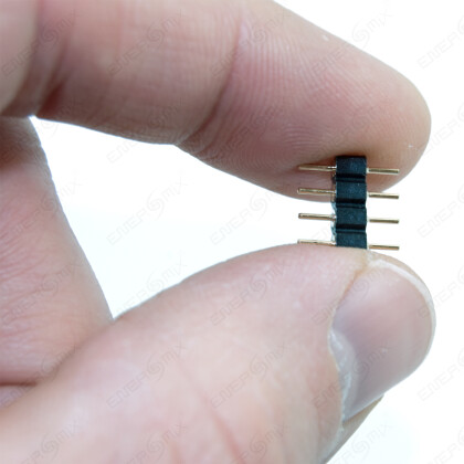 5x schwarze 4 pin Verbinder Stecker für LED RGB Strip männlich