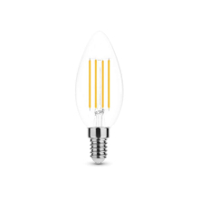 4w E14 Gewinde LED Candle Filament Leuchtmittel klarglas...