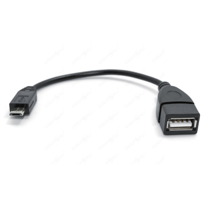 Adapter Kabel USB A Buchse zu USB Micro-B Stecker schwarz