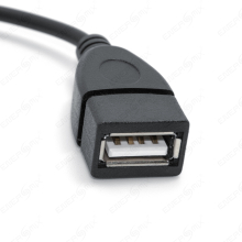 Adapter Kabel USB A Buchse zu USB Micro-B Stecker schwarz