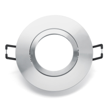 Einbaurahmen Ring schwenkbar mit Druckring Chrom poliert  Ø90 mm 1 Stück