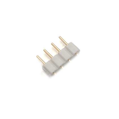 5x weiße PIN Stecker Verbindungsstecker zur Verbindung von LED SMD RGB Strips Weiblich