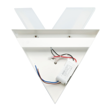 9 W LED Wandleuchte weiß V-Form zweifach