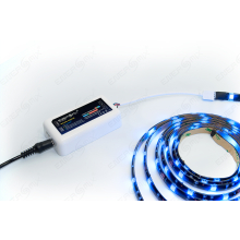 LED RGB Strip - 60 LED pro Meter inklusive W-LAN SET Weiß 5 Meter