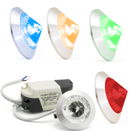 LED Einbauleuchten rund 1-3 Watt inkl. Trafo