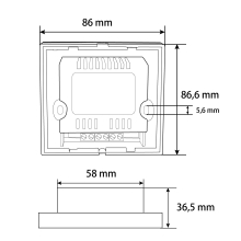 LED RGB einbau Wandcontroller steuergerät Controller Dimmer Touch Panel Schwarz