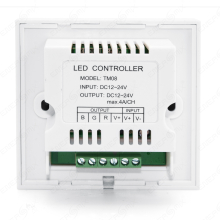 LED RGB einbau Wandcontroller steuergerät Controller Dimmer Touch Panel Weiß