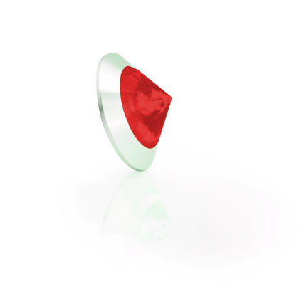 LED Einbauleuchten rund 1-3 Watt inkl. Trafo Diamant form Rot