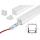 LED Alu Profil Schiene mit Alu Strip Warmweiß (Profil H)