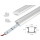1m Unterputz LED Alu Profil Schiene mit Alu Strip Kaltweiß (Profil L)