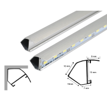 1m LED Alu-profil Alu Schiene Aluminium Kanal System...