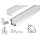 1m LED Alu-profil Alu Schiene Aluminium Kanal System für LED-Streifen Profil G