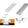 1m LED Schiene Aluminium Alu-profil Deckenanbringung mit Durchsichtig Abdeckung Profil D