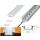 LED Alu Strip Bar Licht  druchsichtig+Alu Strip LED Alu Strip Warmweiß Profil D