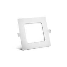 6W LED slim Einbauleuchte Deckenleuchte Einbauspot slim Panel eckig 12x12 cm kaltweiß