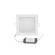 6W LED slim Einbauleuchte Deckenleuchte Einbauspot slim Panel eckig 12x12 cm kaltweiß