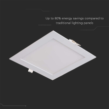 18W LED Einbauleuchte Deckenleuchte einbau-panel slim Panel 22,5 × 22,5 mm eckig Neutralweiß