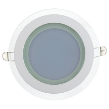 12w LED Panel Glas Einbaustrahler Deckenleuchte Einbauleuchte einbau Rund Ø 160mm Neutralweiß