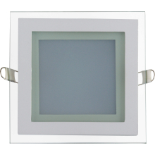 12w LED Einbauleuchte Quadrat mit Glasumrandung Glas Rahmen Einbaustrahler Deckenleuchte Neutralweiß