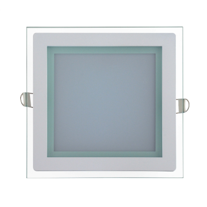 15w LED Einbauleuchte Deckenleuchte Einbaustrahler Panel mit Glas Rahmen Eckig 20x20 cm Neutralweiß