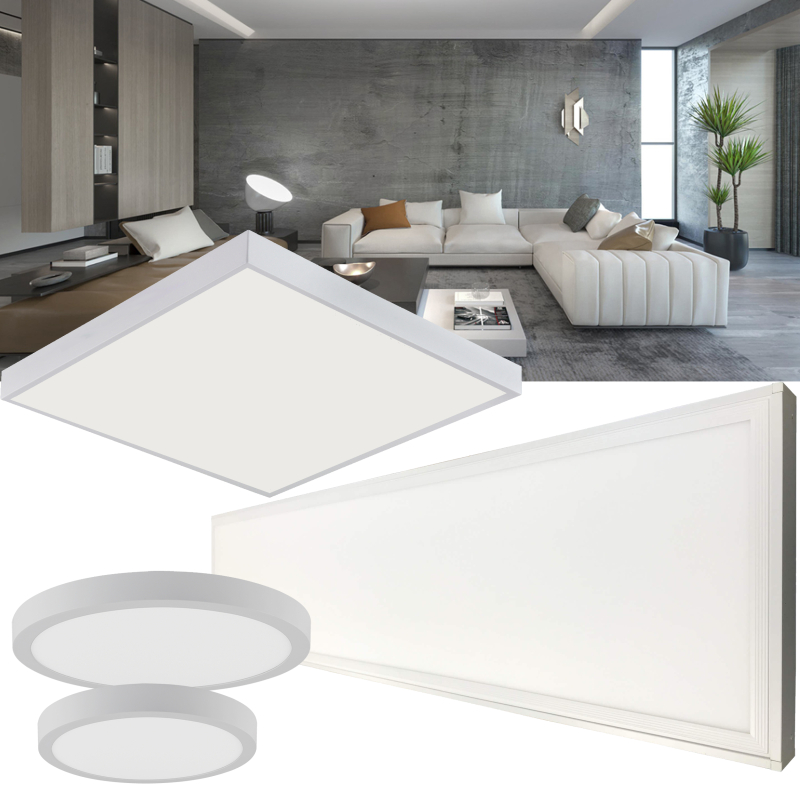 Ultraslim LED Panel Aufputz Deckenleuchte Wandleuchte Einbaustrahler Deckenlampe 