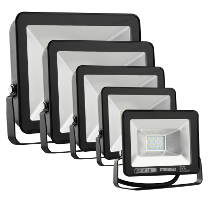 LED Strahler Fluter Extra Flach Mit oder ohne Bewegungsmelder 10 bis 200 Watt