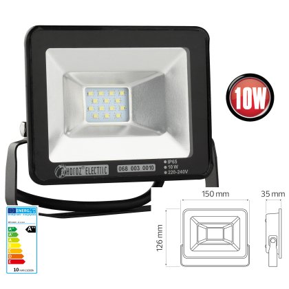 LED Strahler Fluter Extra Flach Mit oder ohne Bewegungsmelder 10 bis 200 Watt