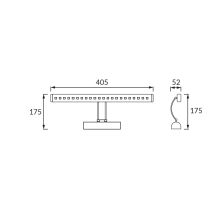 Bild und Spiegellampe Spiegelleuchte LED 4w 40 cm 354 Lumen Model:5475