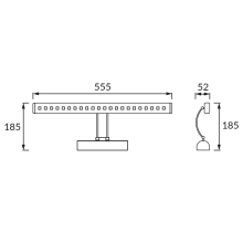 Bild und Spiegellampe Spiegelleuchte LED 6w 55 cm 780 Lumen Model:5476