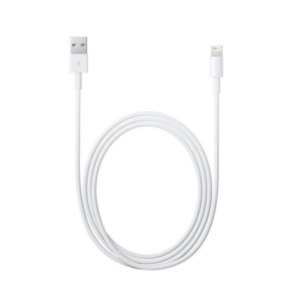 iPhone 5 - 6 - 7- 8 Kabel weiß -(nicht geflochten) 1 Meter