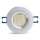 LED Einbauleuchten-Set - Rahmen Aluminium gebürstet / GU10 Fassung / SMD LED / 4W Warmweiß 5 Stück