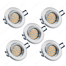 LED Einbauleuchten-Set - Rahmen Aluminium schwenkbar /...