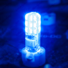 G4 LED Silikon Leuchtmittel Blau 1,5 Watt