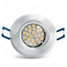 LED Einbauleuchten-Set - Rahmen Aluminium schwenkbar /...