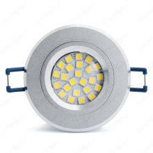 12 W LED Einbauleuchten-Set - Alu gebürstet Rahmen 4 W MR16 Leuchtmittel