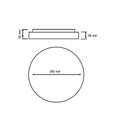 20W / 30Watt Hochwertige LED Wandleuchten Wandlampen Deckenleuchten IP44 für Innen- und Außenbereich