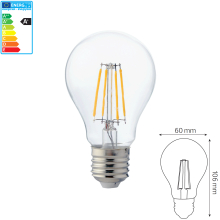 6 W E27 LED Filament Leuchtmittel Birne Standart Form...