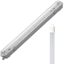 LED Wannenleuchte mit 1x Fassung 150cm + 1x LR-150-kw