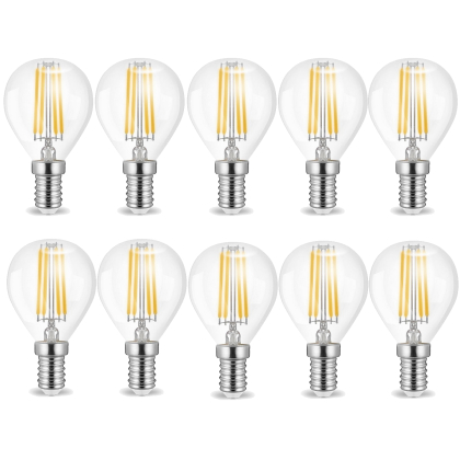 V-TAC LED-Leuchtmittel 4 W E14 Edison LED Vintage Filament Glühbirne Birne  Leuchtmittel Retro, 1 St., Warmweiss, Mini Lampe getöntes Glas 350 Lumen warmes  licht