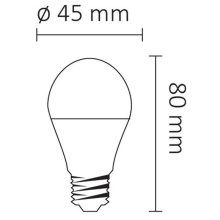 LED Leuchtmittel E14 Kugel G45 5 Watt Milchglas 450 Lumen kaltweiß (6000K)