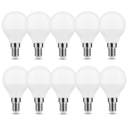 10x 5w E14 LED Leuchtmittel Birne Leuchte G45 Kugel Milchglas 450 Lumen warmweiß