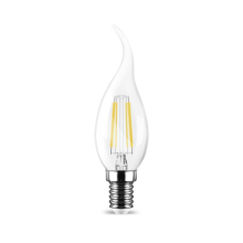 4 W LED Leuchtmittel E14 Filament Flamme C35T 400 Lumen